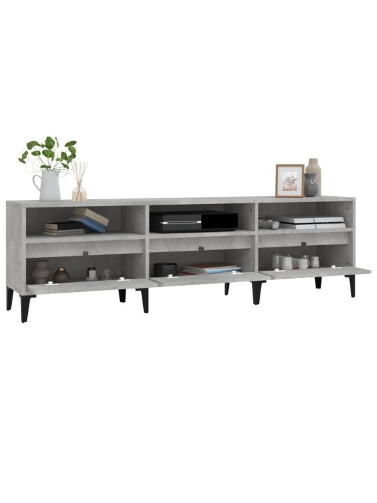 TV skříňka betonově šedá 150 x 30 x 44,5 cm kompozitní dřevo