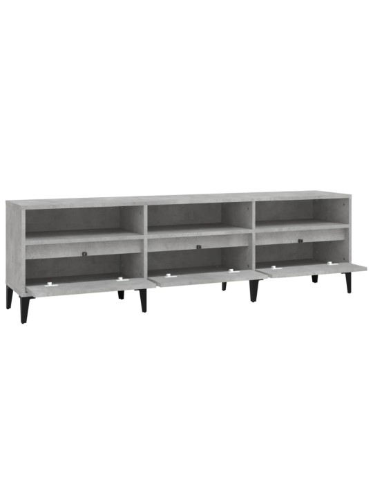 TV skříňka betonově šedá 150 x 30 x 44,5 cm kompozitní dřevo