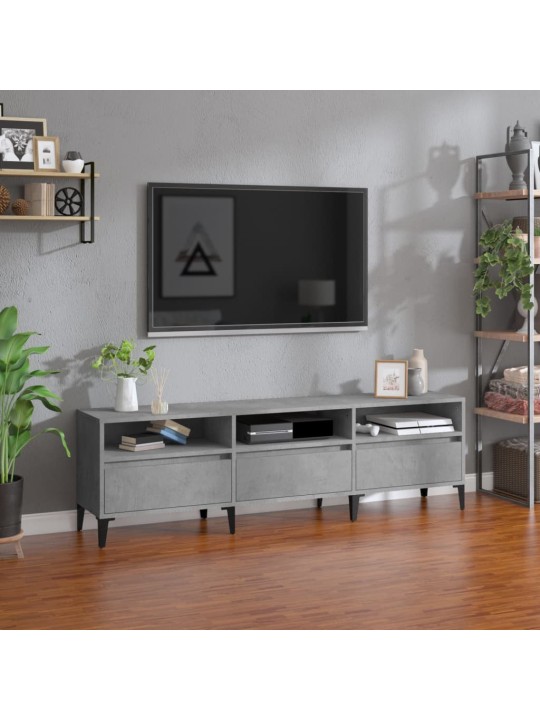 TV skříňka betonově šedá 150 x 30 x 44,5 cm kompozitní dřevo