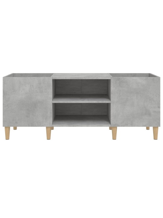 Skříňka na LP desky betonově šedá 121x38x48 cm kompozitní dřevo