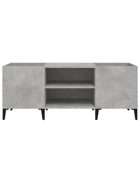 Skříňka na LP desky betonově šedá 121x38x48 cm kompozitní dřevo