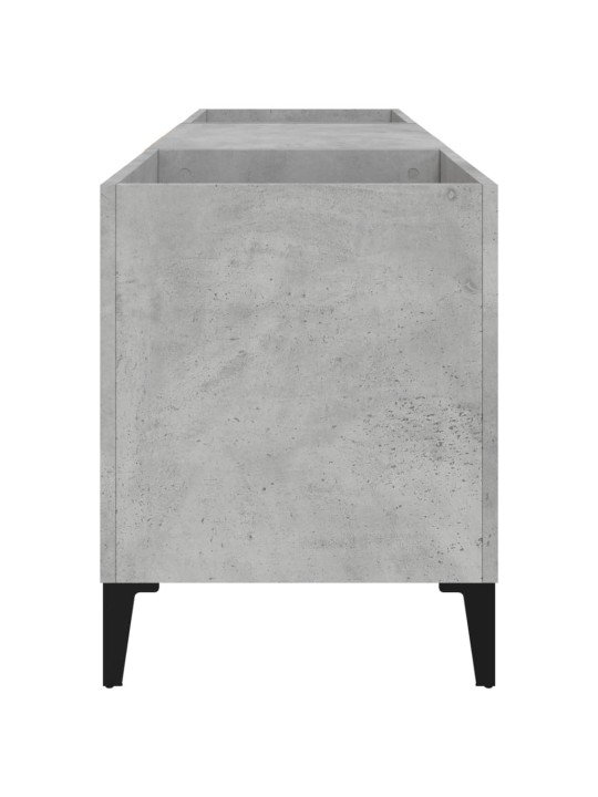 Skříňka na LP desky betonově šedá 121x38x48 cm kompozitní dřevo