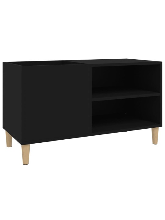 Skříňka na LP desky černá 84,5 x 38 x 48 cm kompozitní dřevo
