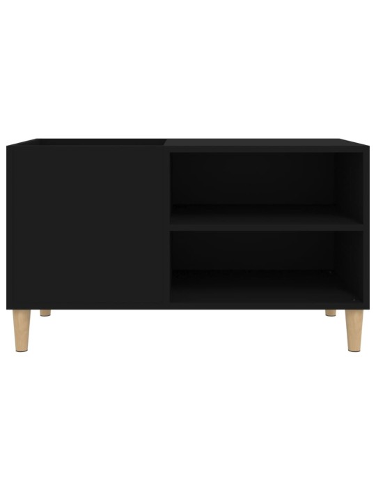Skříňka na LP desky černá 84,5 x 38 x 48 cm kompozitní dřevo