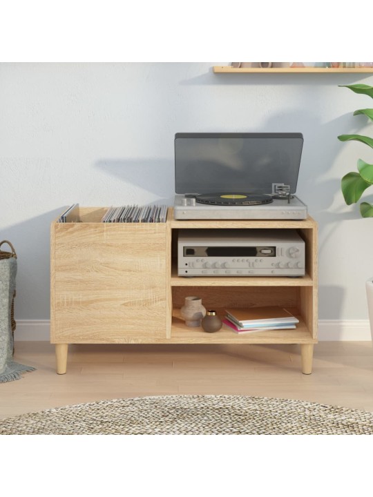 Skříňka na LP desky dub sonoma 84,5x38x48 cm kompozitní dřevo