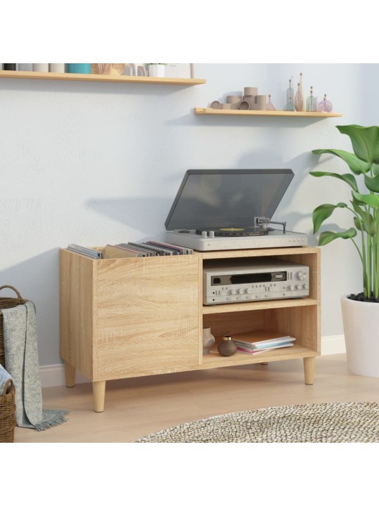 Skříňka na LP desky dub sonoma 84,5x38x48 cm kompozitní dřevo