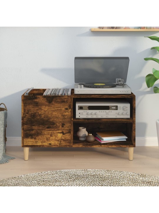 Skříňka na LP desky kouřový dub 84,5x38x48 cm kompozitní dřevo