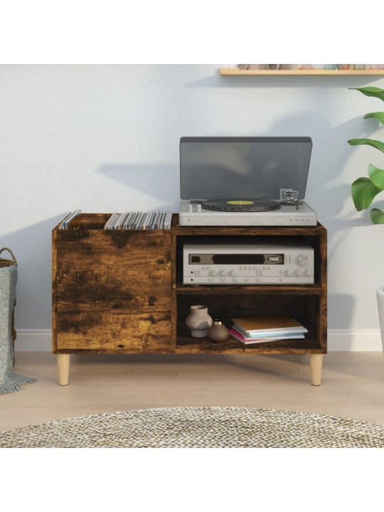 Skříňka na LP desky kouřový dub 84,5x38x48 cm kompozitní dřevo