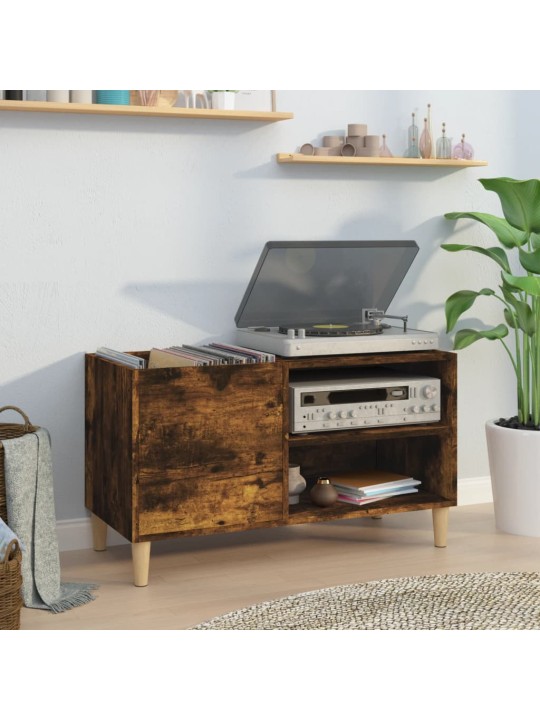 Skříňka na LP desky kouřový dub 84,5x38x48 cm kompozitní dřevo