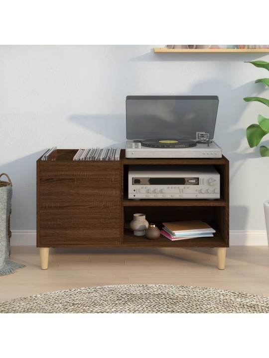 Skříňka na LP desky hnědý dub 84,5x38x48 cm kompozitní dřevo