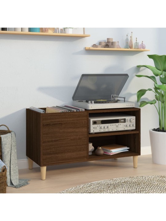 Skříňka na LP desky hnědý dub 84,5x38x48 cm kompozitní dřevo