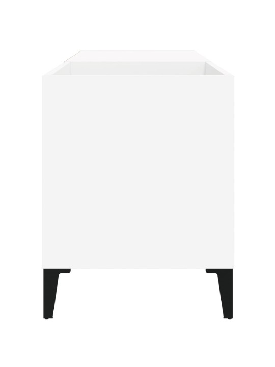 Skříňka na LP desky bílá 84,5 x 38 x 48 cm kompozitní dřevo