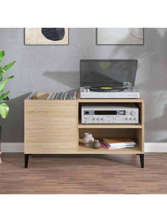 Skříňka na LP desky dub sonoma 84,5x38x48 cm kompozitní dřevo
