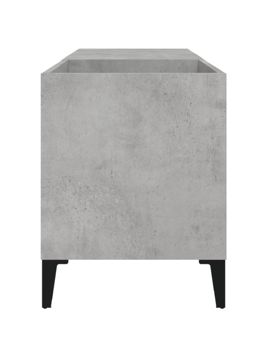 Skříňka na LP desky betonově šedá 84,5x38x48cm kompozitní dřevo