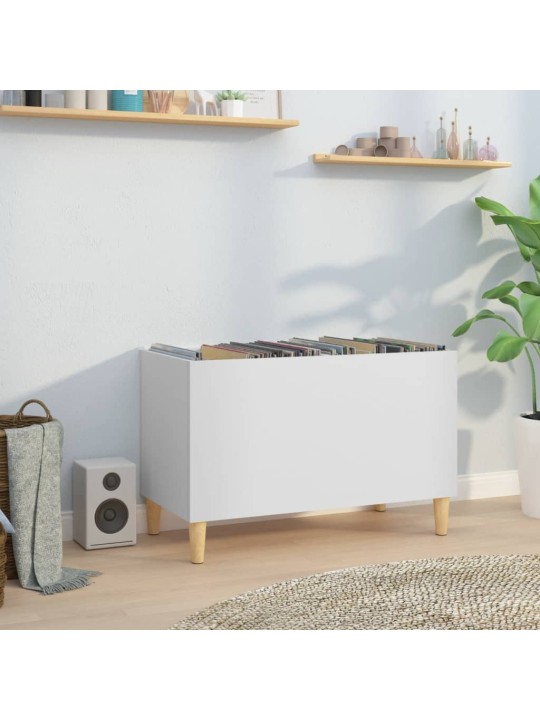 Skříňka na LP desky bílá 74,5 x 38 x 48 cm kompozitní dřevo