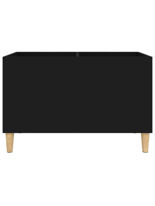 Skříňka na LP desky černá 74,5 x 38 x 48 cm kompozitní dřevo