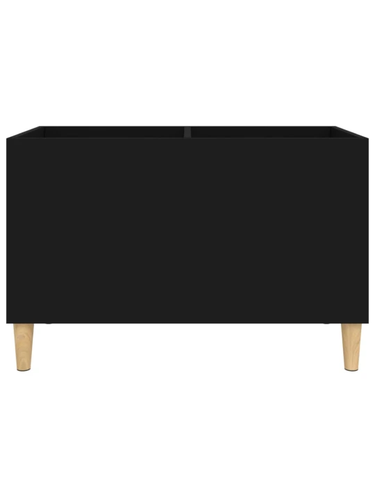 Skříňka na LP desky černá 74,5 x 38 x 48 cm kompozitní dřevo