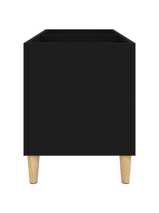 Skříňka na LP desky černá 74,5 x 38 x 48 cm kompozitní dřevo