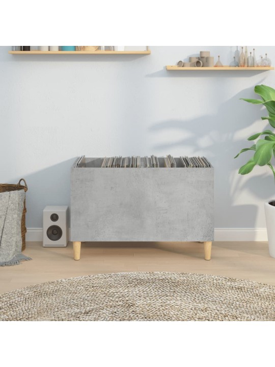 Skříňka na LP desky betonově šedá 74,5x38x48cm kompozitní dřevo