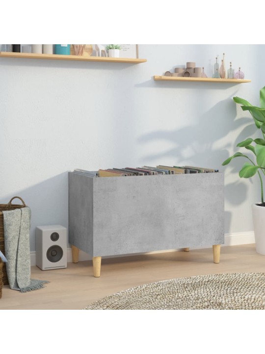 Skříňka na LP desky betonově šedá 74,5x38x48cm kompozitní dřevo