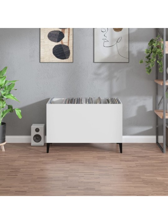 Skříňka na LP desky bílá 74,5 x 38 x 48 cm kompozitní dřevo