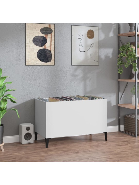 Skříňka na LP desky bílá 74,5 x 38 x 48 cm kompozitní dřevo