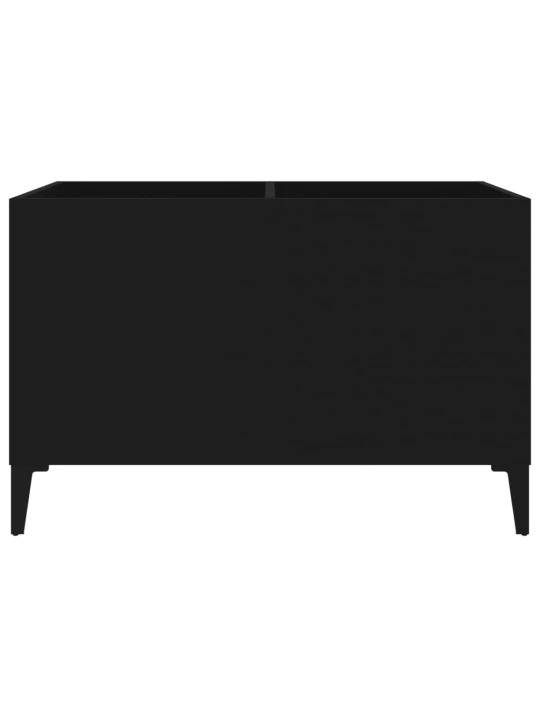 Skříňka na LP desky černá 74,5 x 38 x 48 cm kompozitní dřevo