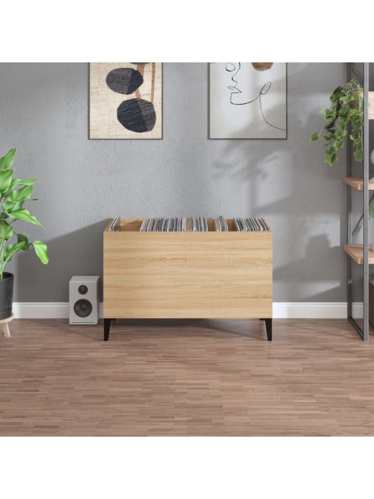 Skříňka na LP desky dub sonoma 74,5x38x48 cm kompozitní dřevo