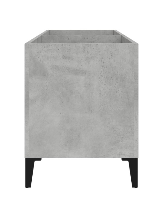 Skříňka na LP desky betonově šedá 74,5x38x48cm kompozitní dřevo