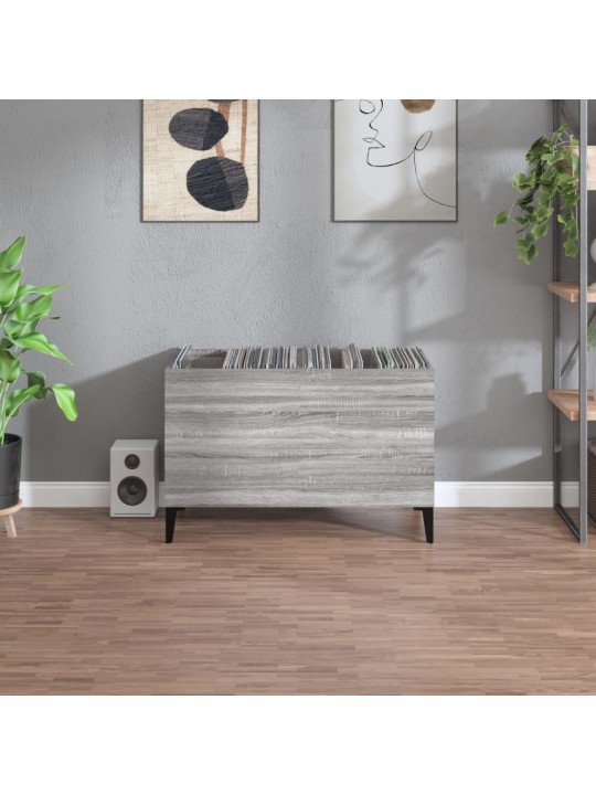Skříňka na LP desky šedá sonoma 74,5x38x48 cm kompozitní dřevo