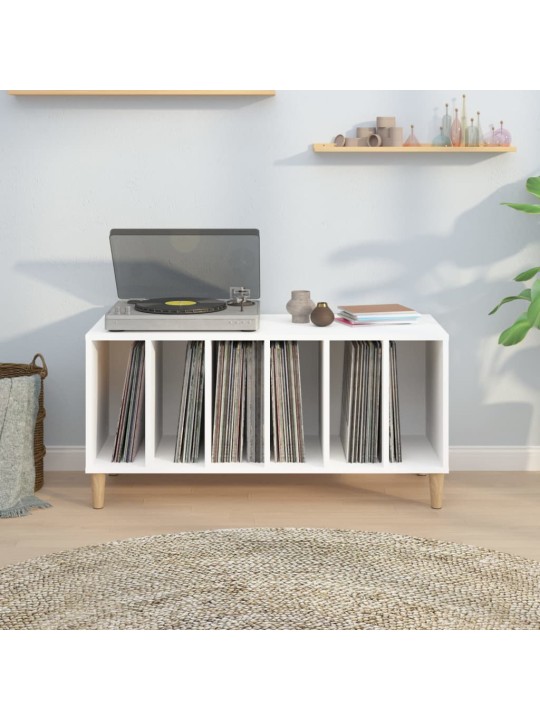 Skříňka na LP desky bílá 100 x 38 x 48 cm kompozitní dřevo