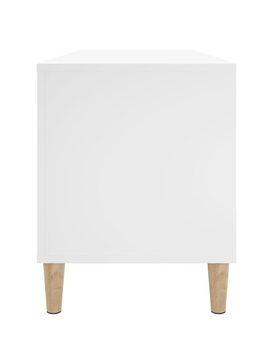 Skříňka na LP desky bílá 100 x 38 x 48 cm kompozitní dřevo