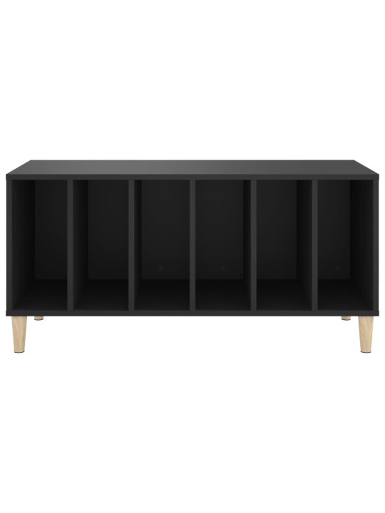 Skříňka na LP desky černá 100 x 38 x 48 cm kompozitní dřevo