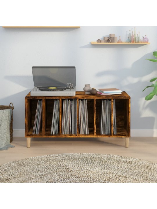 Skříňka na LP desky kouřový dub 100x38x48 cm kompozitní dřevo
