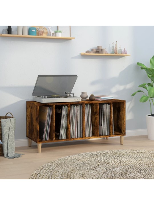 Skříňka na LP desky kouřový dub 100x38x48 cm kompozitní dřevo
