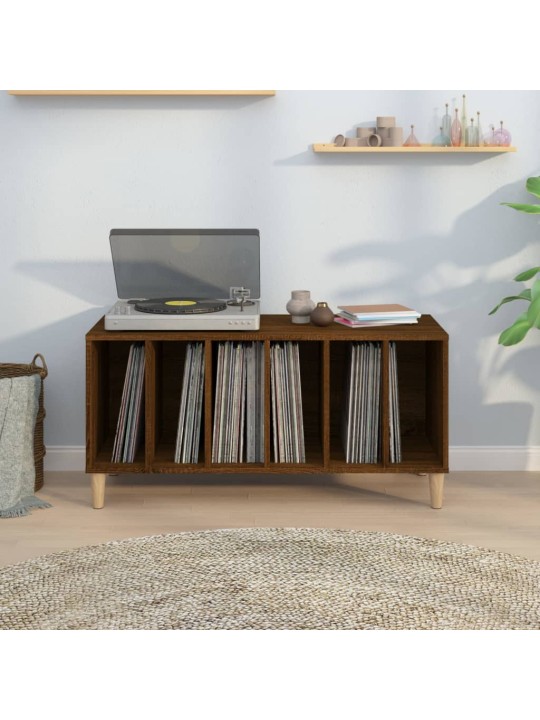 Skříňka na LP desky hnědý dub 100x38x48 cm kompozitní dřevo