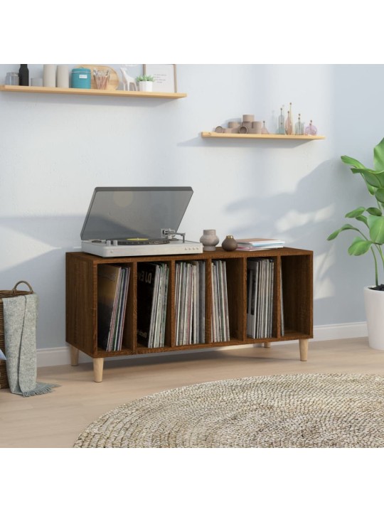 Skříňka na LP desky hnědý dub 100x38x48 cm kompozitní dřevo