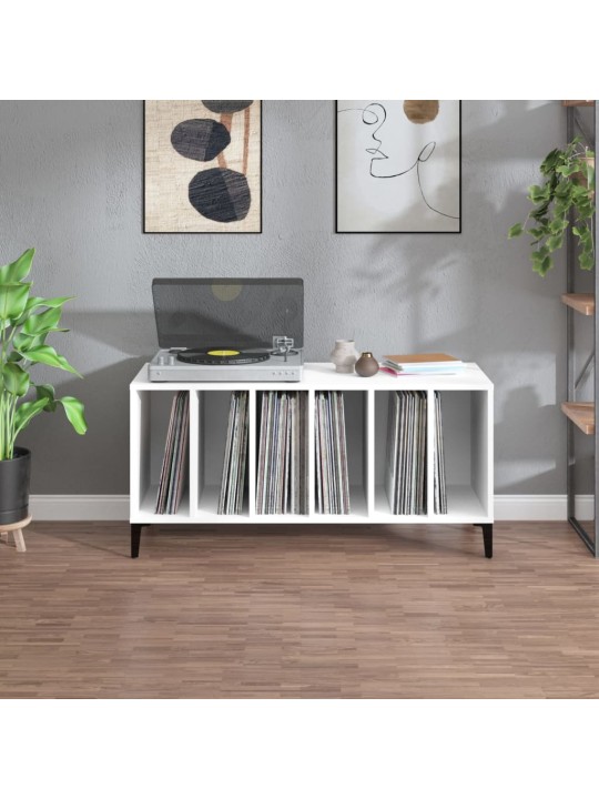Skříňka na LP desky bílá 100 x 38 x 48 cm kompozitní dřevo