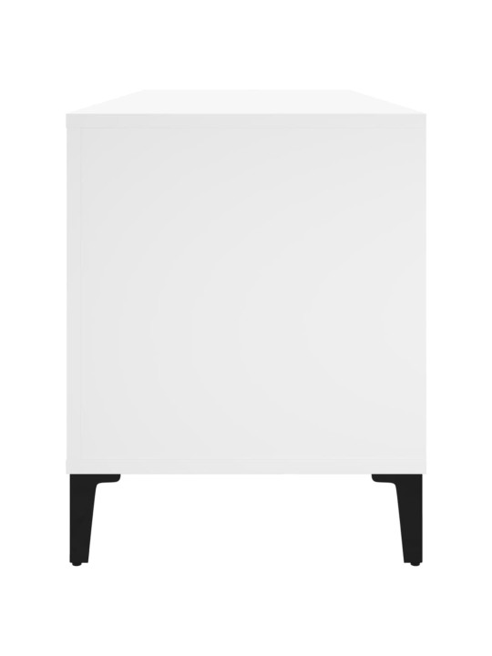 Skříňka na LP desky bílá 100 x 38 x 48 cm kompozitní dřevo