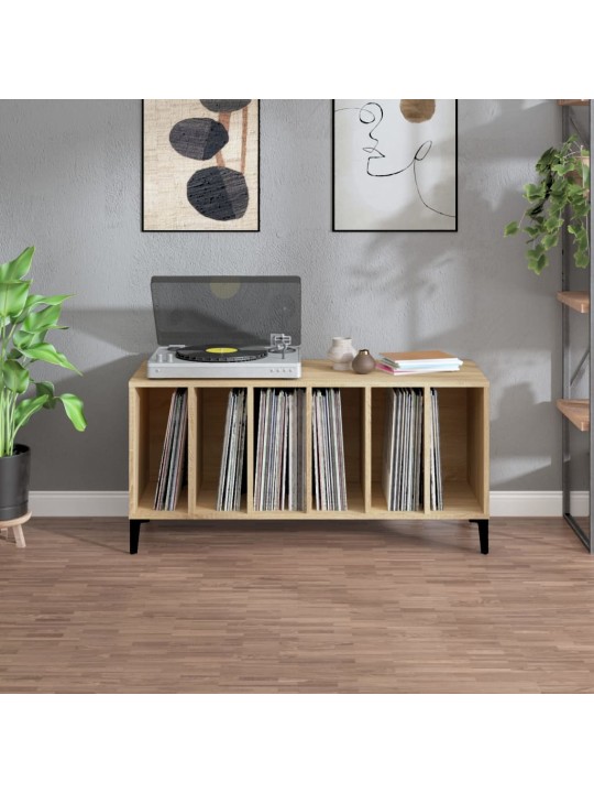 Skříňka na LP desky dub sonoma 100x38x48 cm kompozitní dřevo