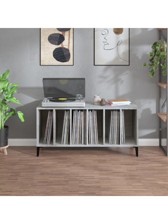 Skříňka na LP desky betonově šedá 100x38x48 cm kompozitní dřevo