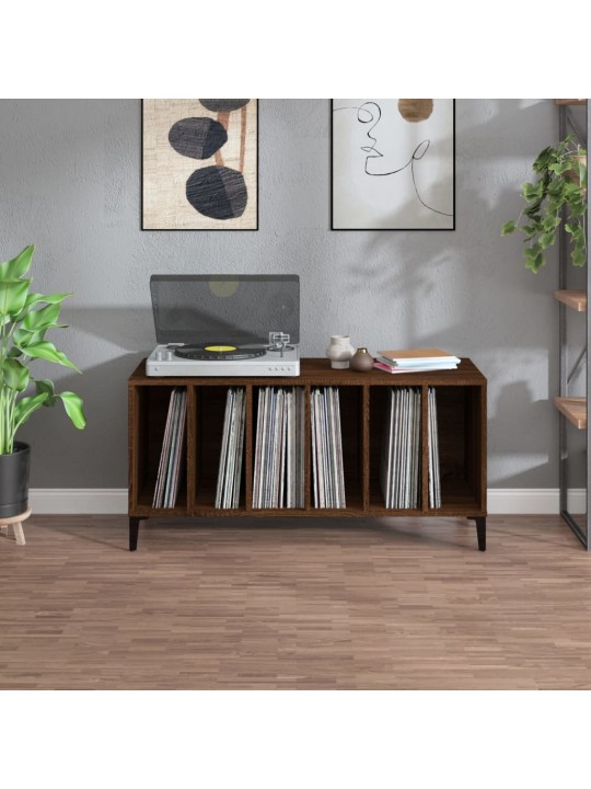 Skříňka na LP desky hnědý dub 100x38x48 cm kompozitní dřevo