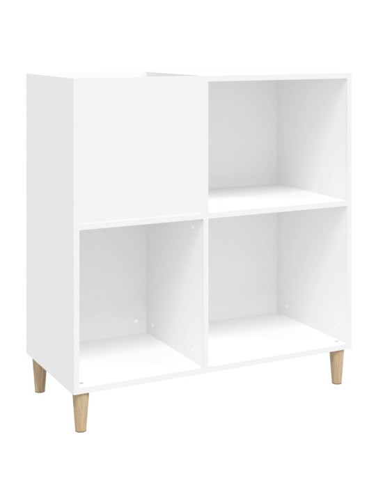 Skříňka na LP desky bílá 84,5 x 38 x 89 cm kompozitní dřevo