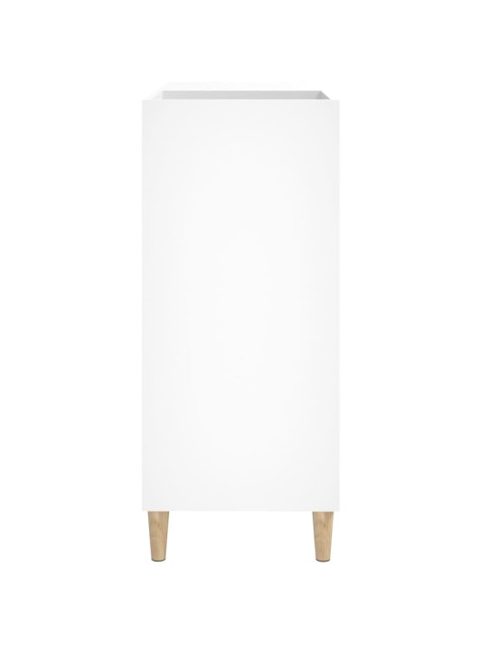Skříňka na LP desky bílá 84,5 x 38 x 89 cm kompozitní dřevo