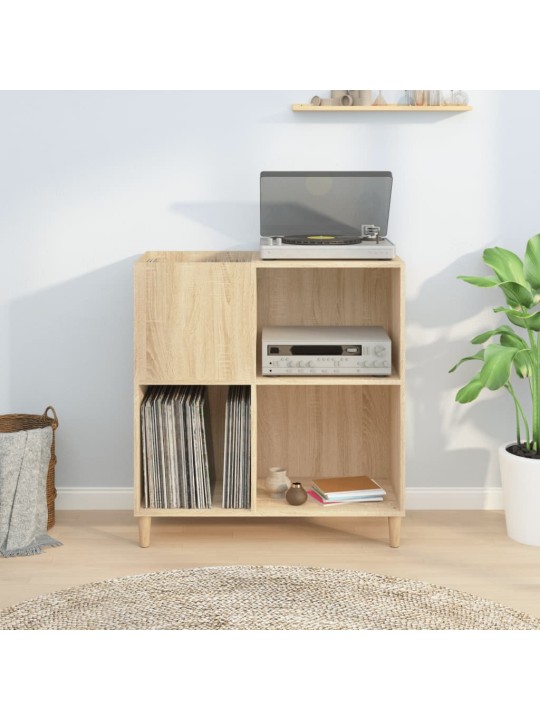 Skříňka na LP desky dub sonoma 84,5x38x89 cm kompozitní dřevo