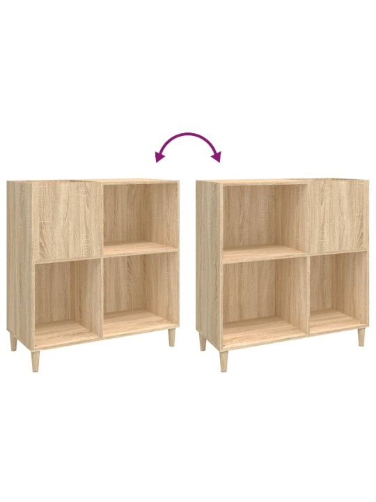 Skříňka na LP desky dub sonoma 84,5x38x89 cm kompozitní dřevo
