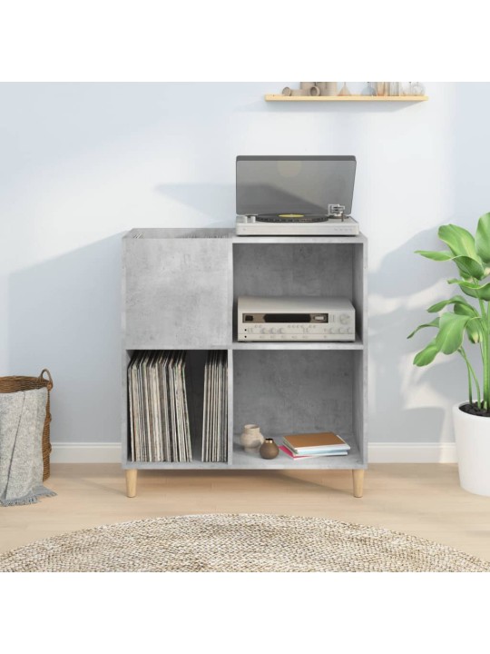Skříňka na LP desky betonově šedá 84,5x38x89cm kompozitní dřevo