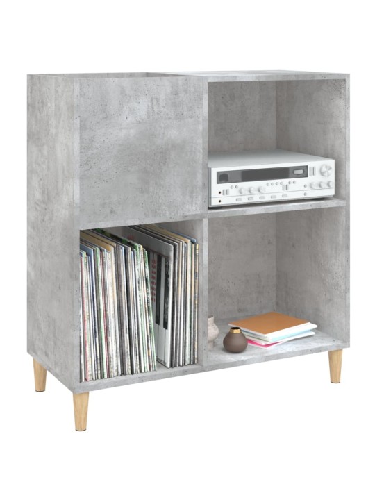 Skříňka na LP desky betonově šedá 84,5x38x89cm kompozitní dřevo
