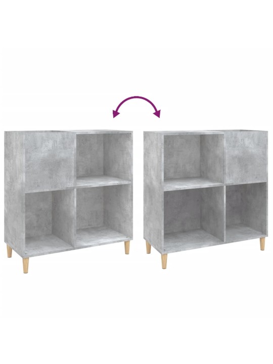 Skříňka na LP desky betonově šedá 84,5x38x89cm kompozitní dřevo