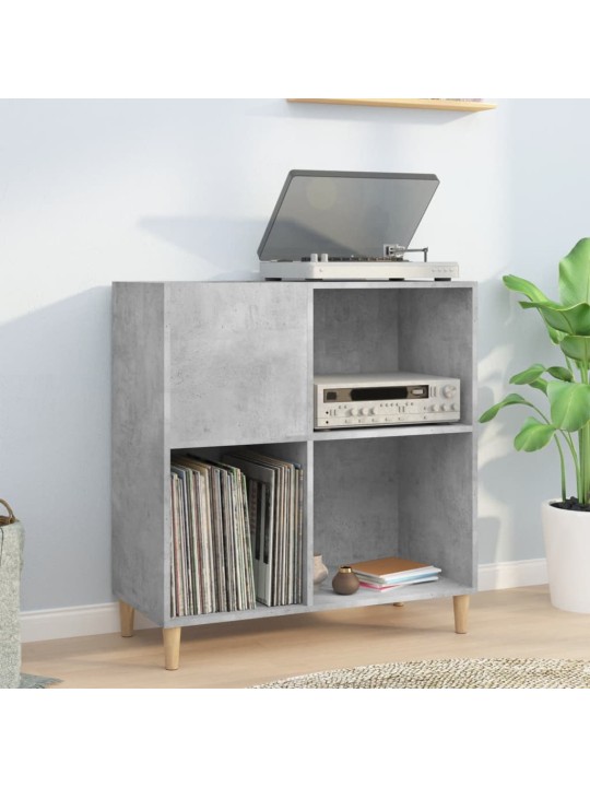 Skříňka na LP desky betonově šedá 84,5x38x89cm kompozitní dřevo